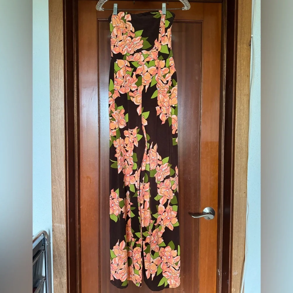 Fighting Eel Strapless Jumpsuit Bougainvillea Small Jumper - Picture 4 of 6